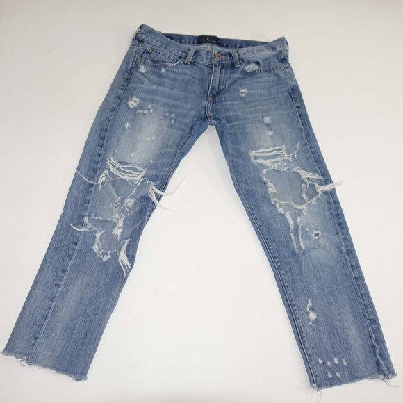 Lucky Brand Women's Sienna Slim Boyfriend Jeans Size 4 / 27 Blue Mid Rise Denim - Picture 1 of 9